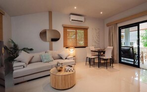 Deluxe Villa, Balcony, Pool View | In-room safe, iron/ironing board, free WiFi
