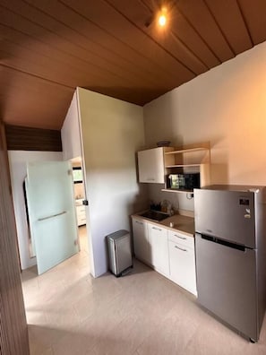 Deluxe Suite, Balcony, Lake View | Private kitchen