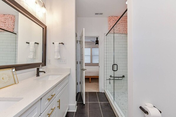 Hair dryer, towels