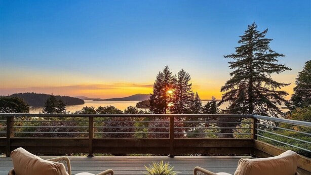Unclassified image, 1 of 11, button - 3BR Chuckanut Drive home with sunset bay views, direct trail access, and hot tub (Bellingham)