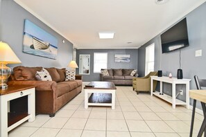 Living area - Large Home with Pool in Cherry Grove Sleeps 19 (North Myrtle Beach)