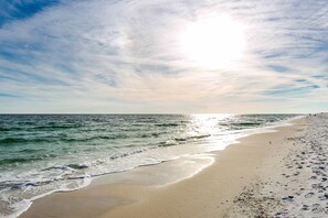 On the beach