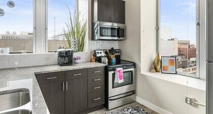 Welcome to Dog Moines- Skywalk connected pet-friendly studio. NO pet fees!