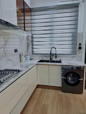 Apartment, Stadtblick | Eigene Küche | Mini-Kühlschrank, Mikrowelle, Ofen, Kochgeschirr/Geschirr/Besteck