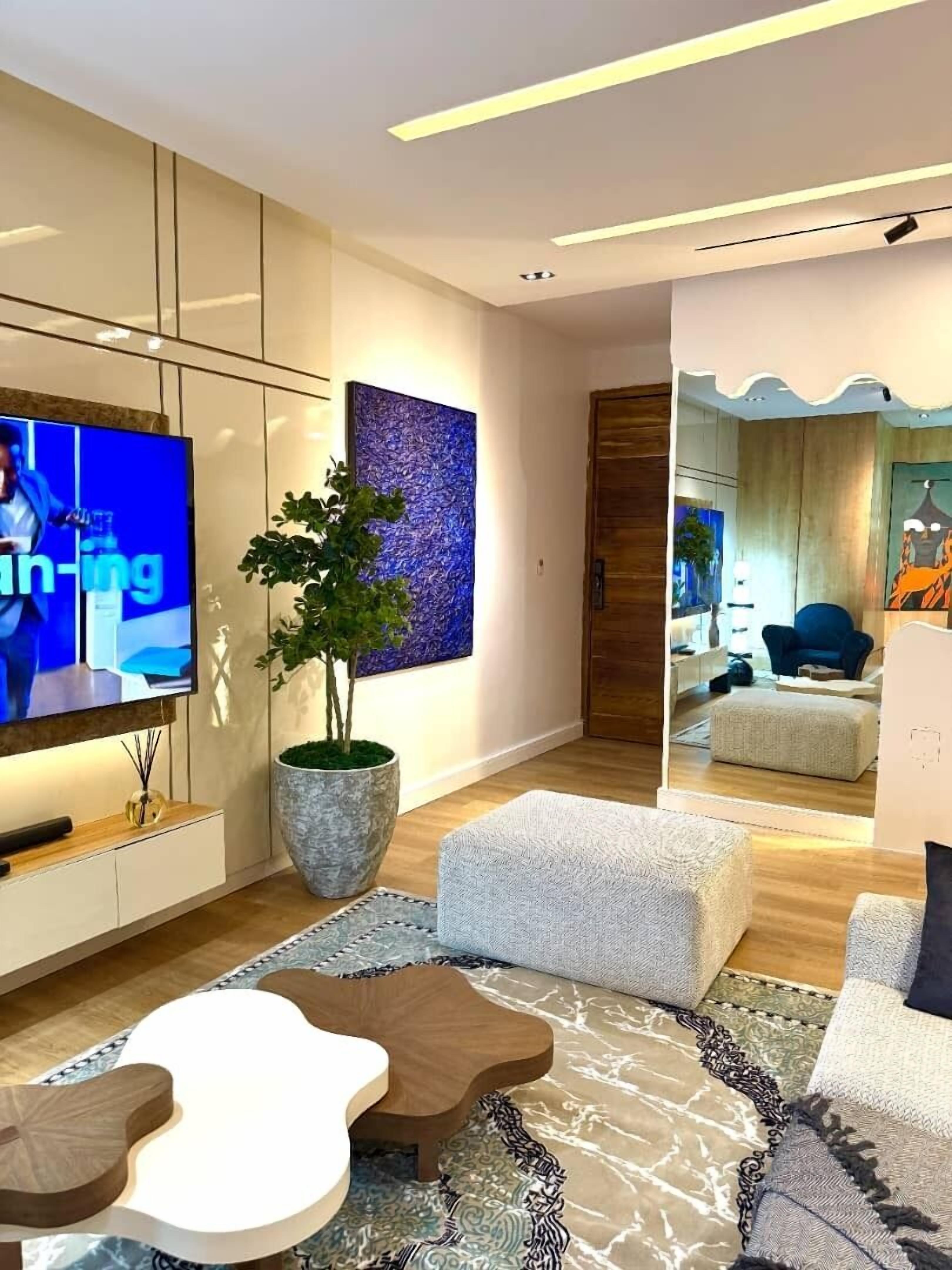 Apartment, City View | Living area