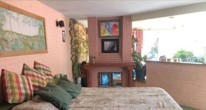 Cabaña privada en villa & Templo Jardin