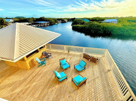 Terrasse sur le toit. Utila Seabreeze Vacation Apartments