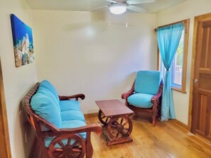 Apartamento clássico, cozinha | Área de estar