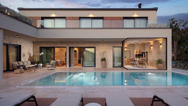 House | Pool - Luxury Villa With Heated Infinity Pool and Sauna (Pazin)