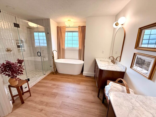 Hair dryer, soap, toilet paper