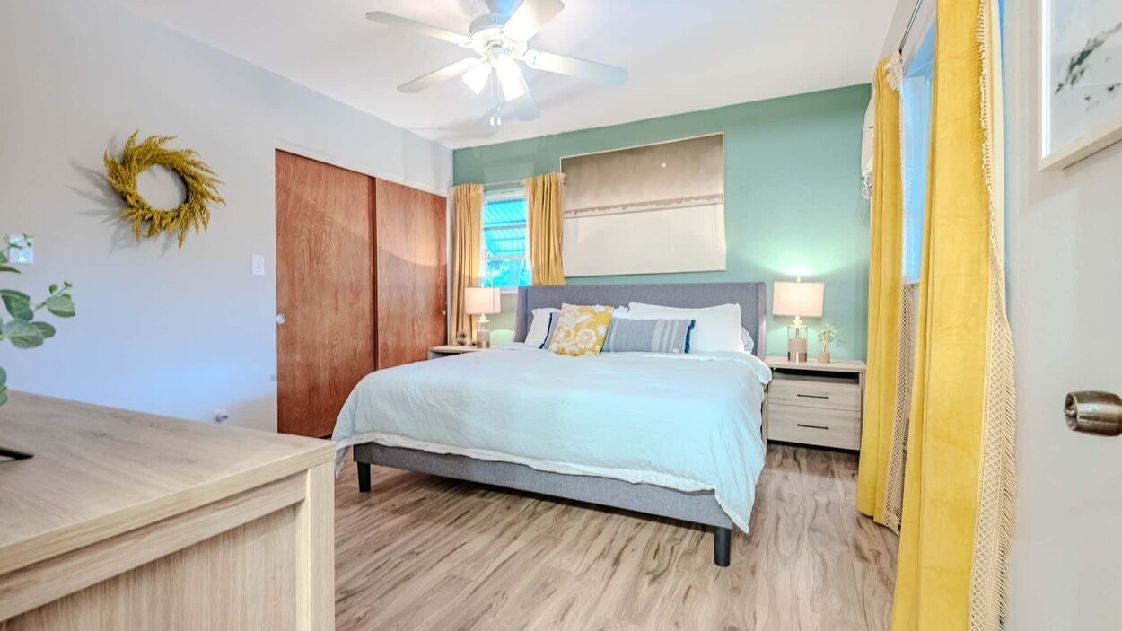 4 slaapkamers, een strijkplank/strijkijzer, wifi, beddengoed