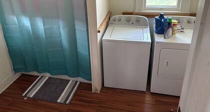 Rustic working farm house in rural Girard, Kansas.