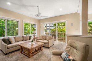 Smart TV, books - Poipu Luxury — 2BR 2BA A/C Condo with Resort Amenities, Walk to Beaches & Trails (Koloa)