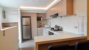 Standard-Apartment, Stadtblick | Eigene Küche