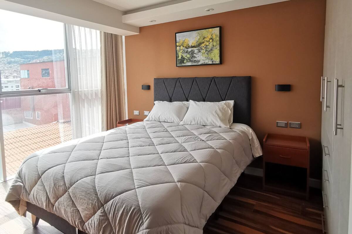 Appartement Standard, vue sur la ville | Rideaux d’obscurcissement, fer et planche à repasser
