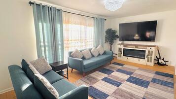 TV connectée, cheminée