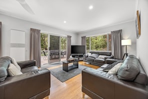 Smart TV, chimenea, videojuegos y reproductor de DVD