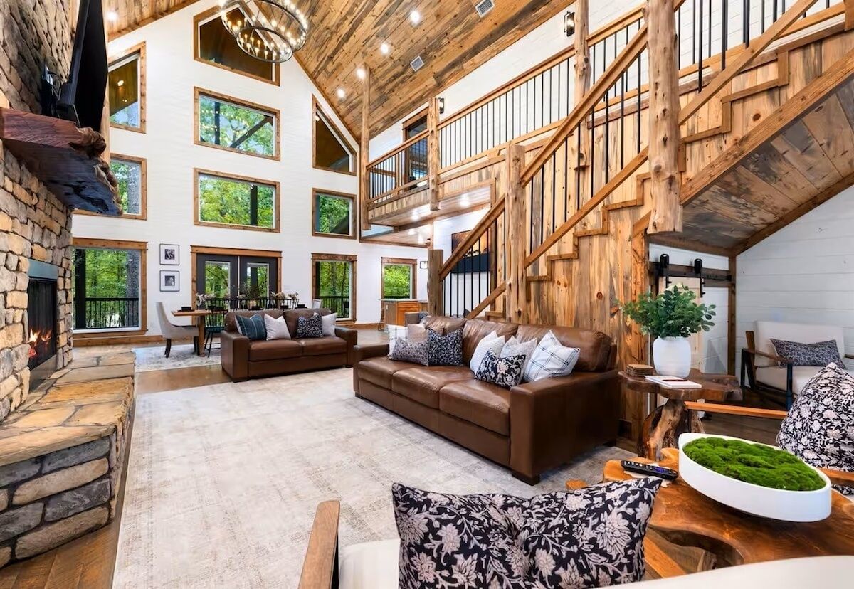 TV, fireplace, table football