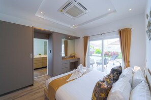 Villa, vistas a la piscina | Vistas desde la habitación