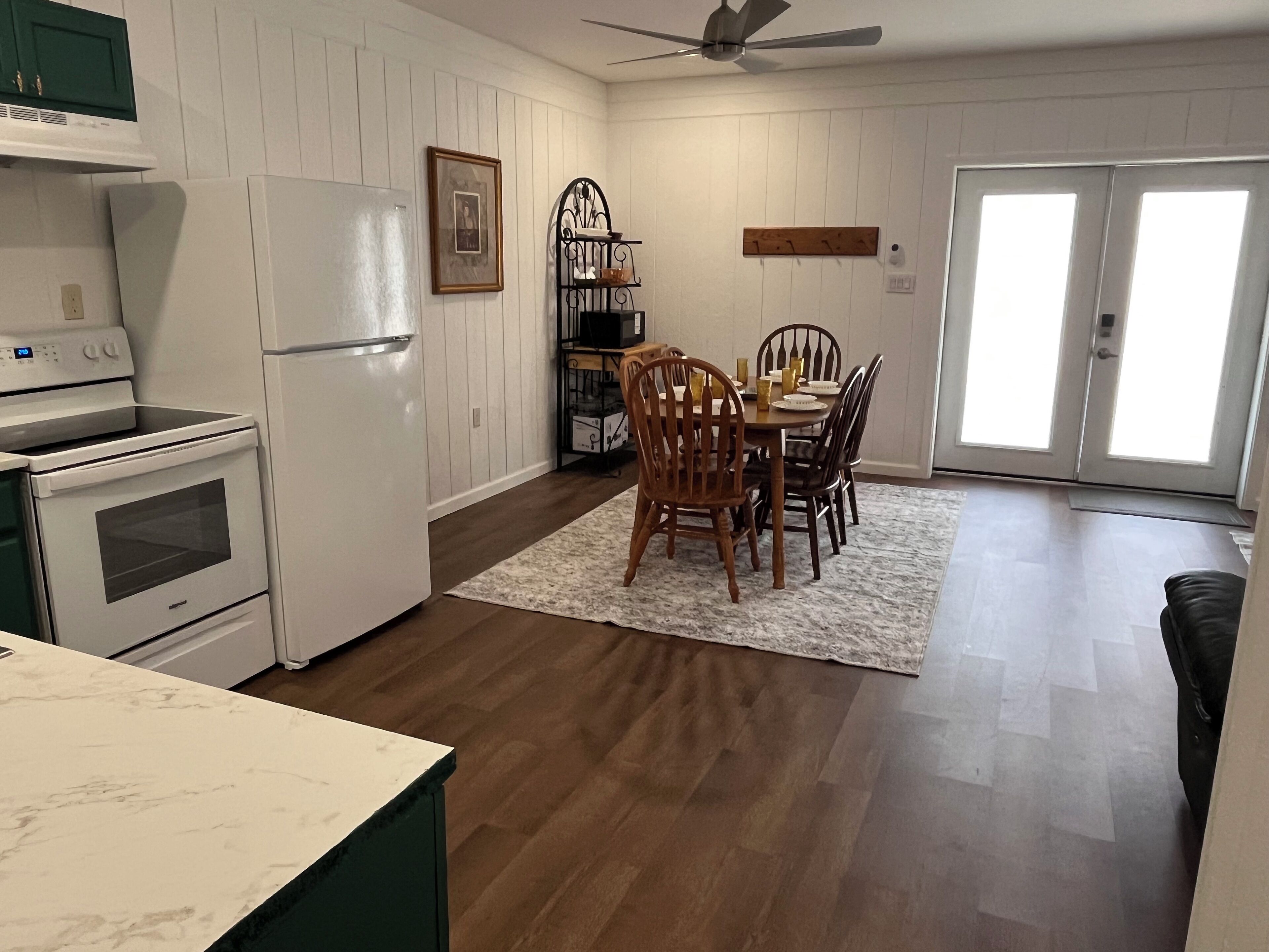 Microwave, oven, stovetop, dishwasher