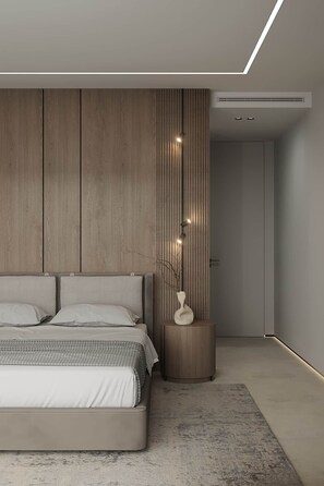 2 عدّة غرف نوم وخزنة داخل الغرفة ومكواة/لوح كي وسرير سفر