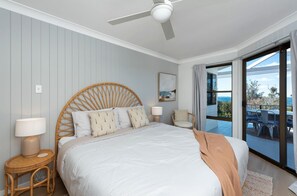 4 bedrooms, desk, iron/ironing board, travel cot