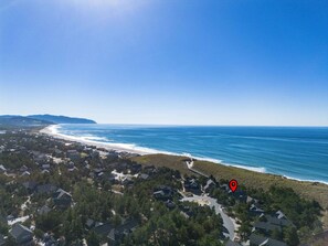 Beach nearby - Dune Grass-Beach right out back! Dog OK. Spacious, fireplace, 3 bed. (Pacific City)