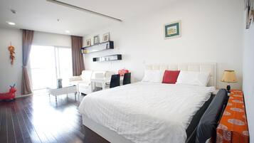 1 bedroom, iron/ironing board, Internet, bed sheets