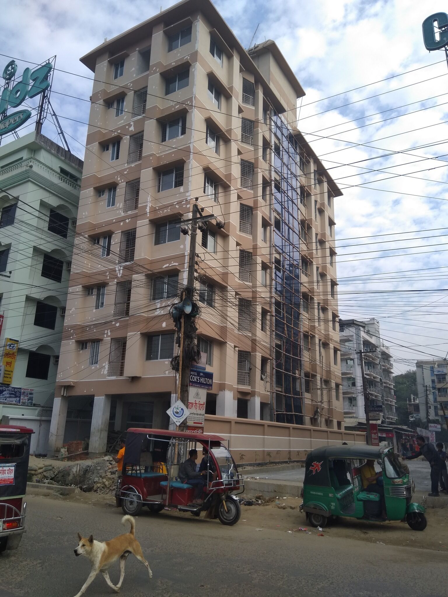 Façade de l’hébergement