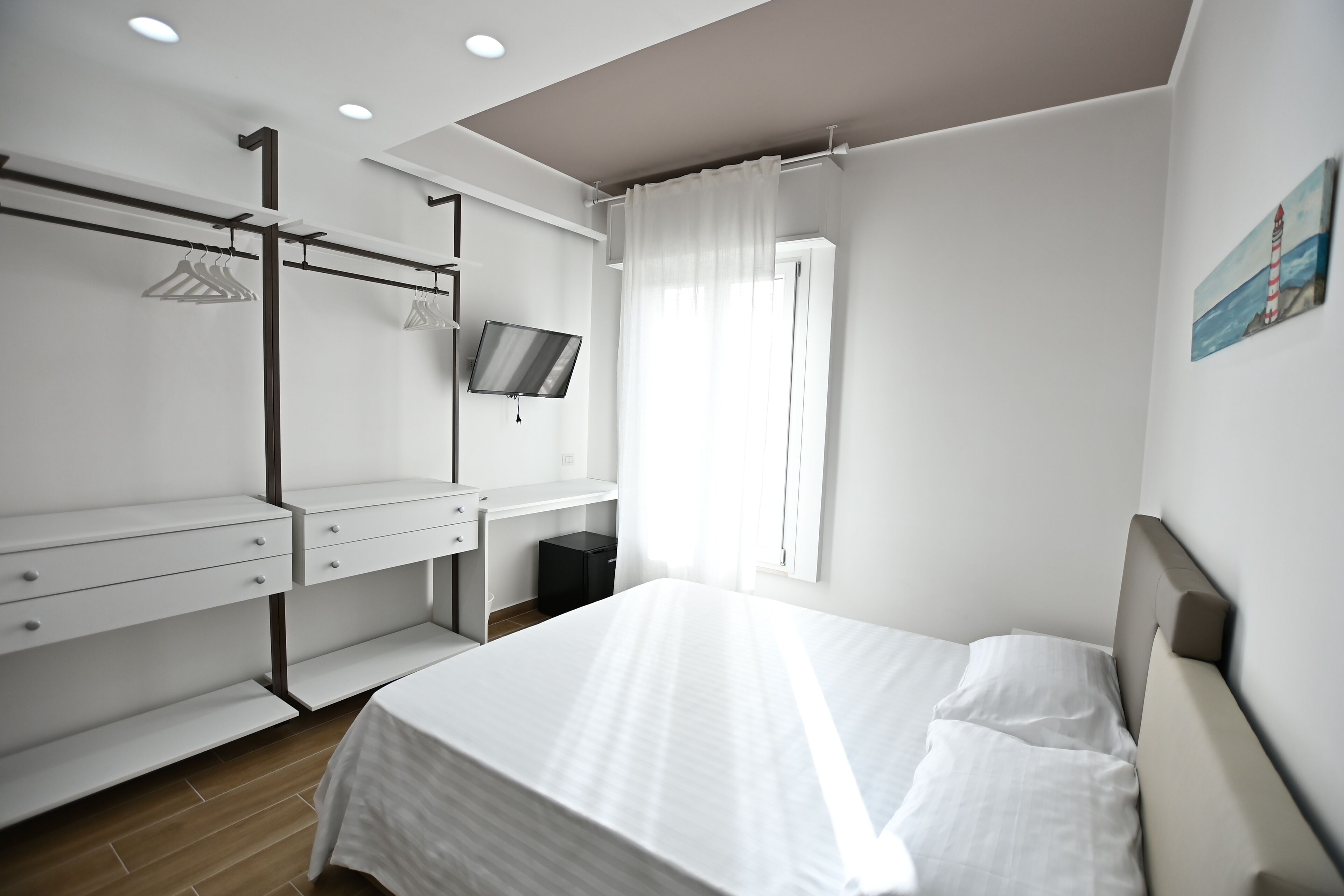 Blackout drapes, iron/ironing board, free WiFi