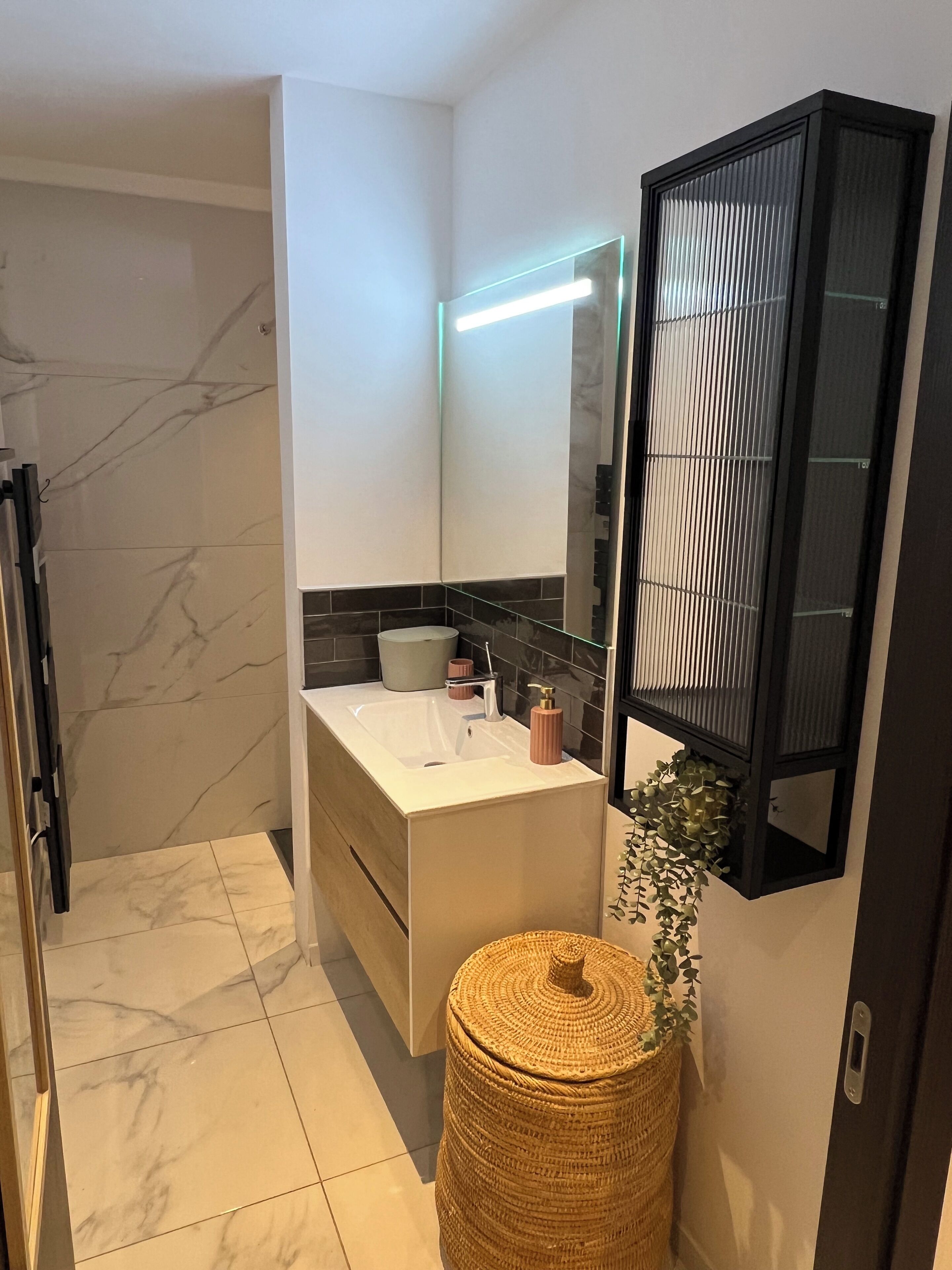 Sèche-cheveux, serviettes fournies, papier toilette