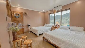 Family Double or Twin Room, City View
