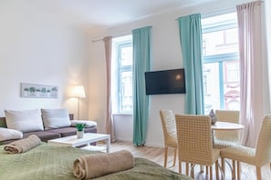 Basic-Apartment | Bügeleisen/Bügelbrett, kostenloses WLAN
