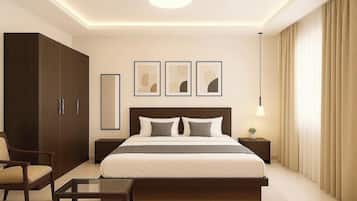 Hypo-allergenic bedding, desk, soundproofing, free WiFi