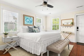 4 bedrooms, iron/ironing board, travel cot, WiFi
