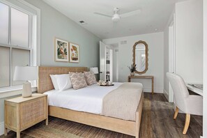 4 bedrooms, iron/ironing board, travel cot, WiFi