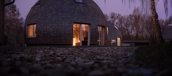 Kugelhaus EOS - Sauna, 1.5 bathrooms, south-facing terrace & garden on Lake Tollensesee