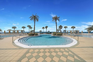 A heated pool