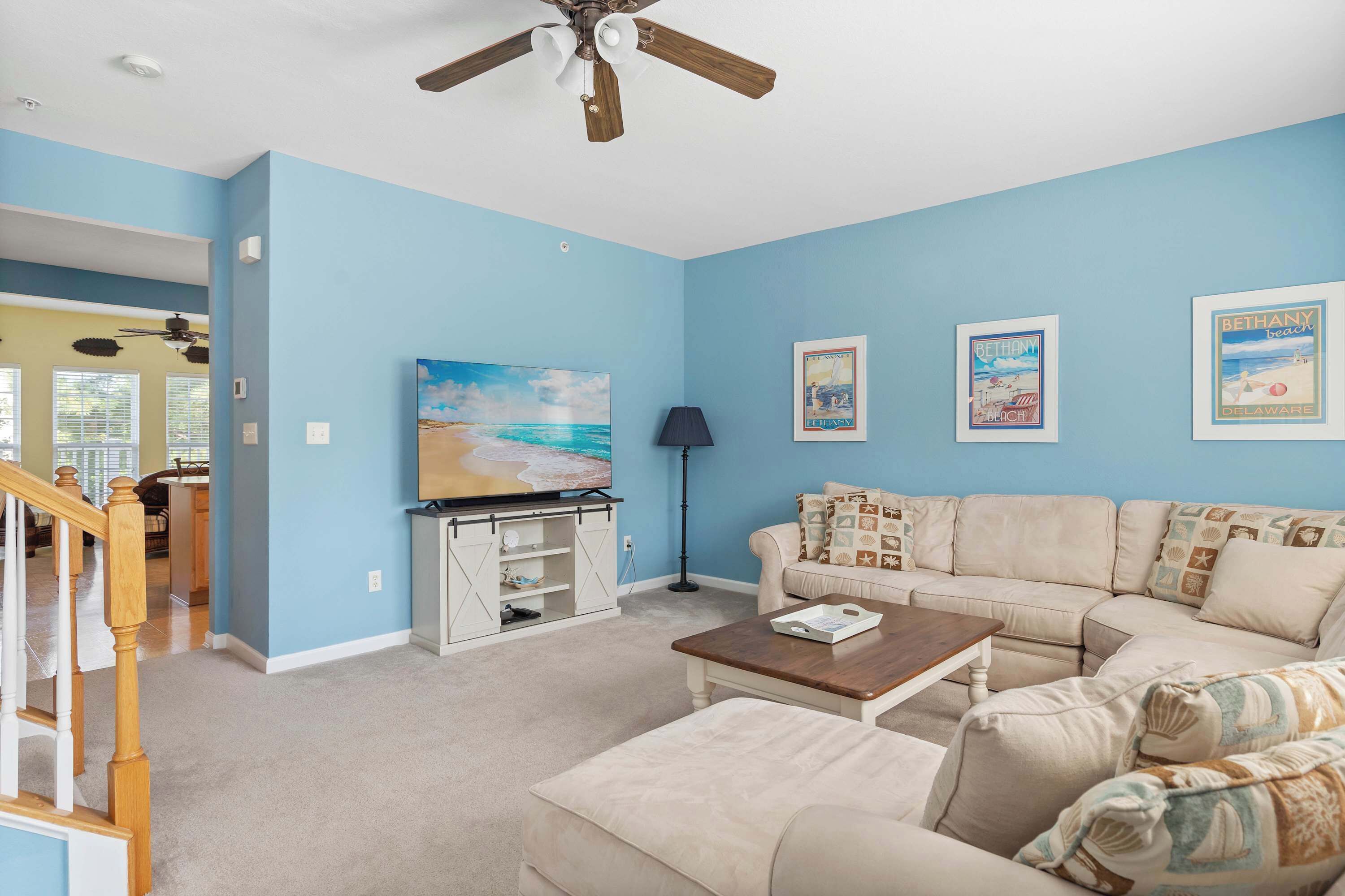 Maison en rangée, Plusieurs lits, balcon, vue sur le jardin (Creekside Getaway) | Aire de séjour