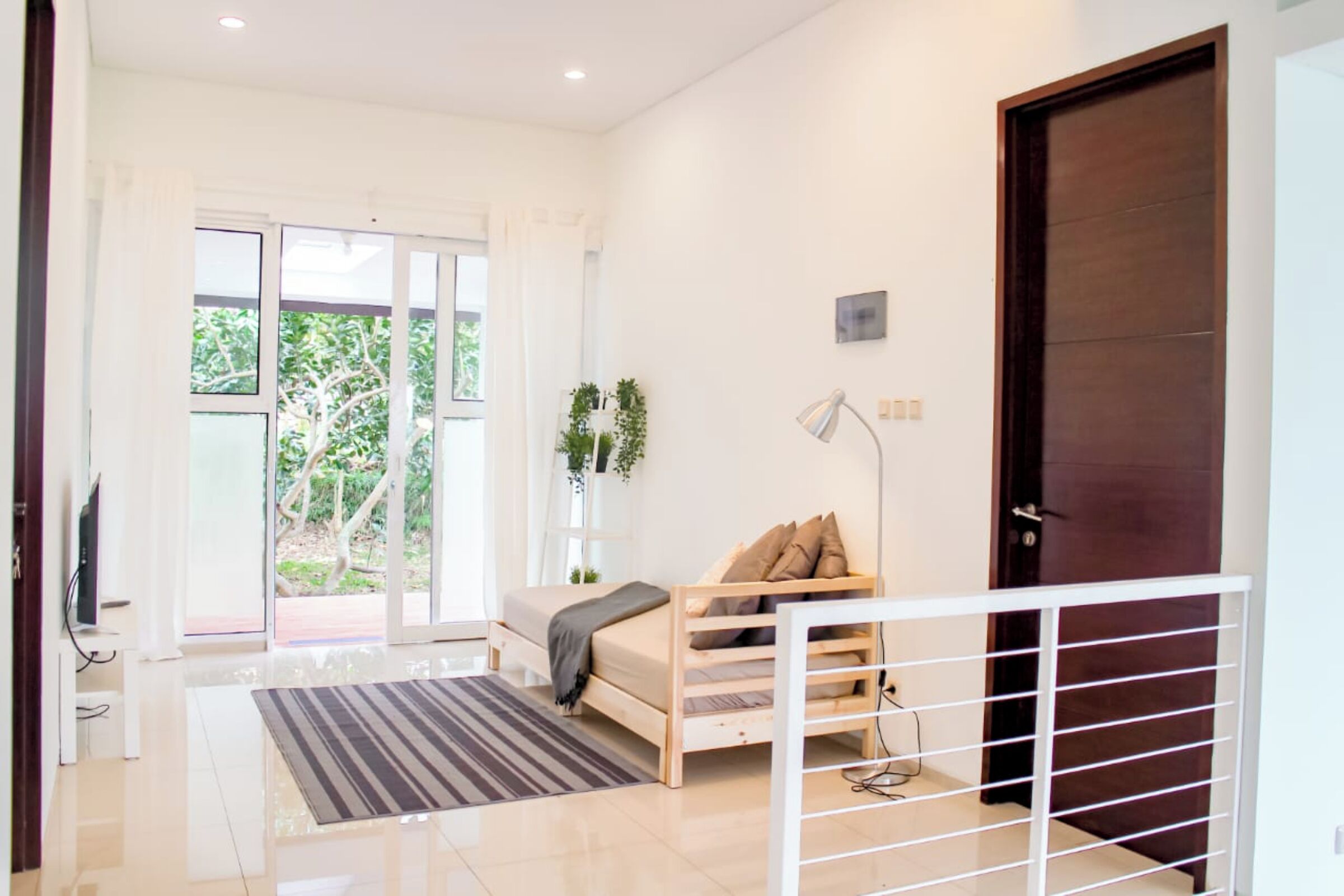 Family Villa, Garden View | Living area | 14-inch Smart TV with digital channels