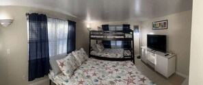 2 bedrooms, iron/ironing board, travel crib, WiFi