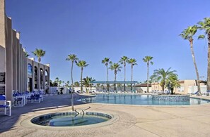 Indoor pool, outdoor pool