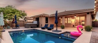 Unwind in Style - 3BR Home w/ Pool & Hot Tub - near Medical Centers