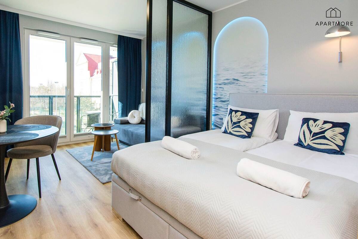 Comfort Studio Suite | Peralatan tempat tidur premium, Wi-fi percuma, dihias secara berasingan 