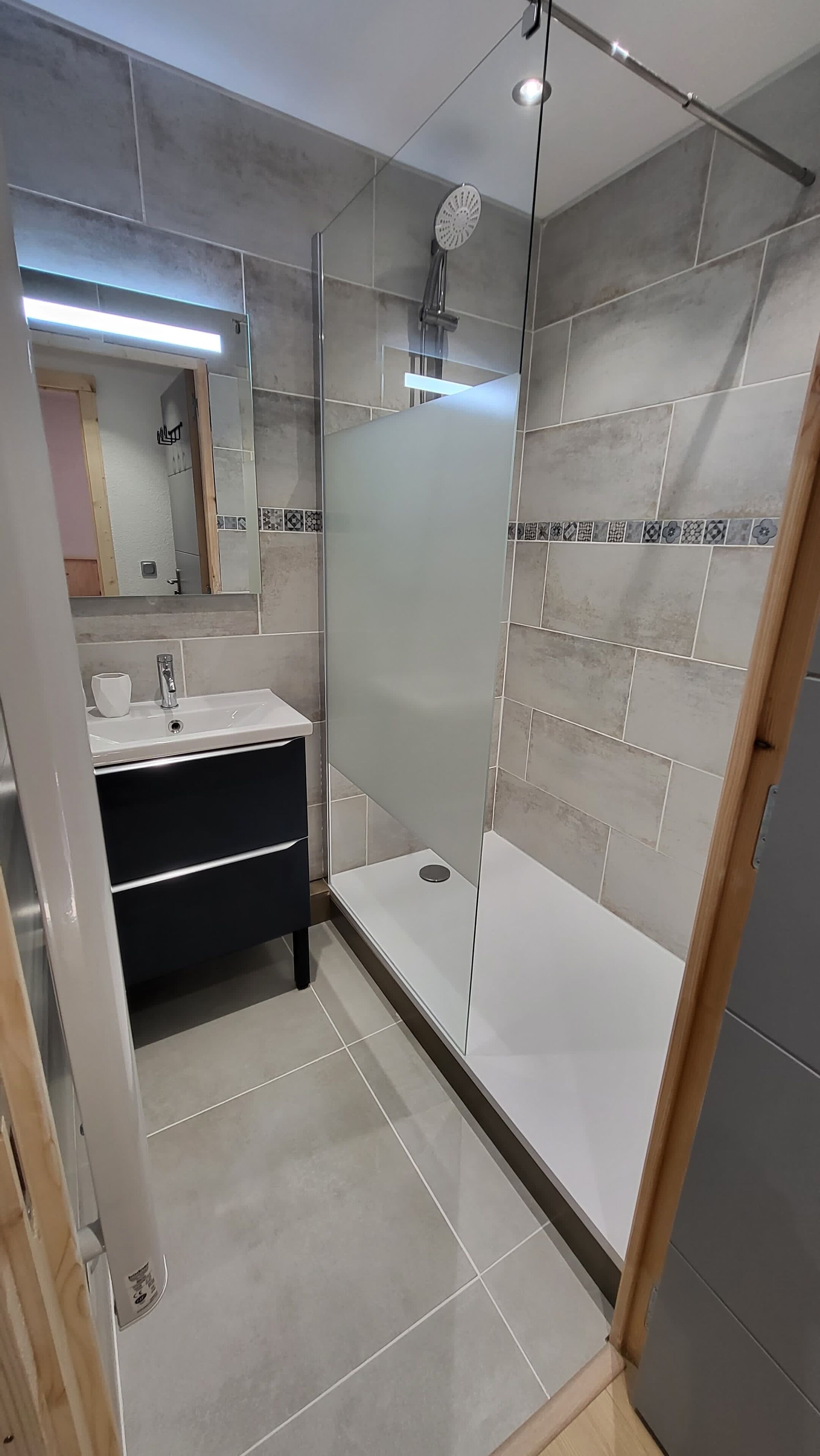 Hair dryer, soap, toilet paper