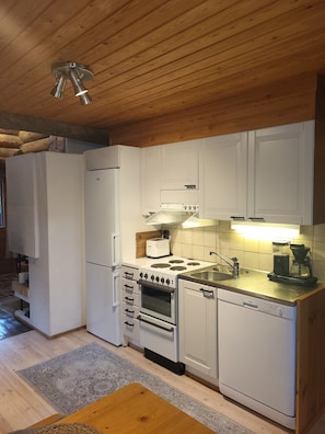 Mikrovågsugn, ugn, spishäll och diskmaskin