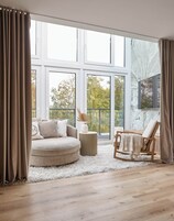 Suite de lujo, no fumadores, vistas al patio | Ropa de cama de alta calidad, minibar, caja fuerte