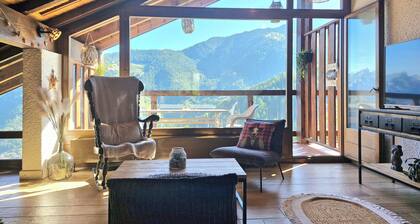 Charming and cosy duplex at La Tzoumaz in the heart of the 4 valleys ski area!