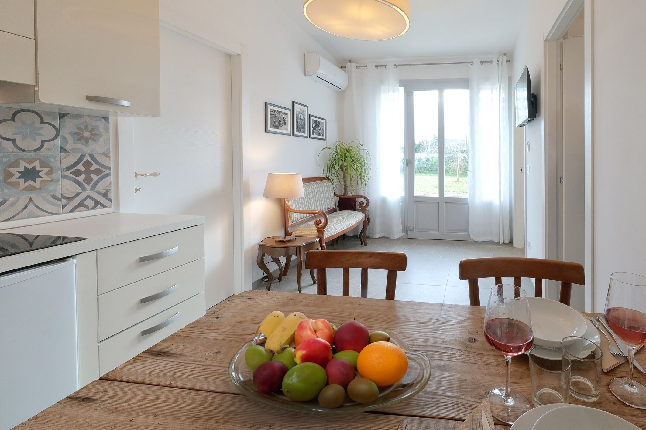 Familien-Suite, Terrasse, Poolblick