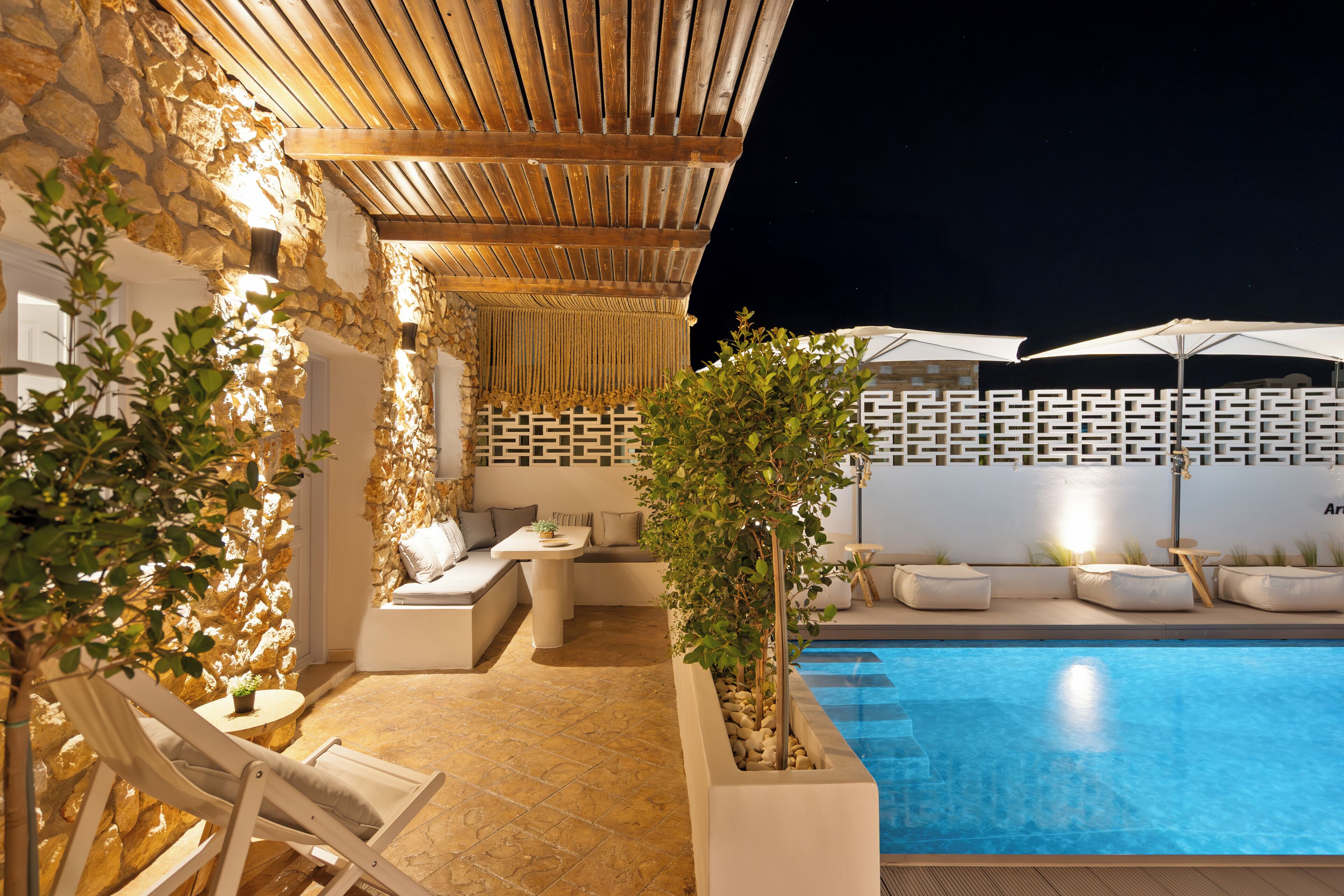 Appartement Confort, vue piscine | Terrasse/Patio